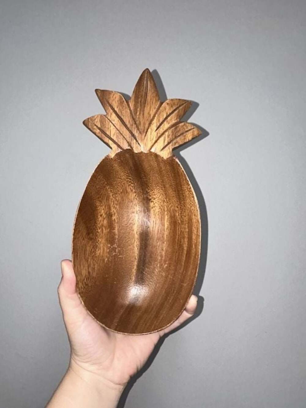 Vintage Blair Hawaii Monkey Pod Wood Pineapple Serving Bowl